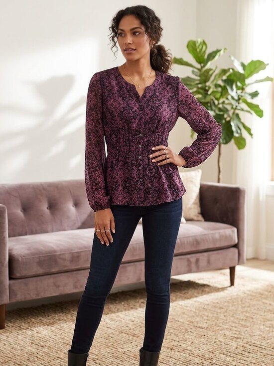 Alfani Tops - Alfani Blouse with Smocking